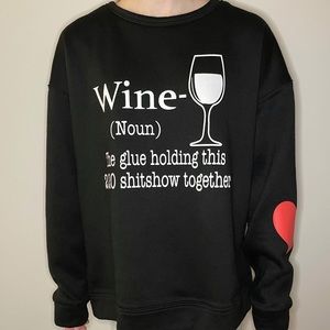 Wine crewneck